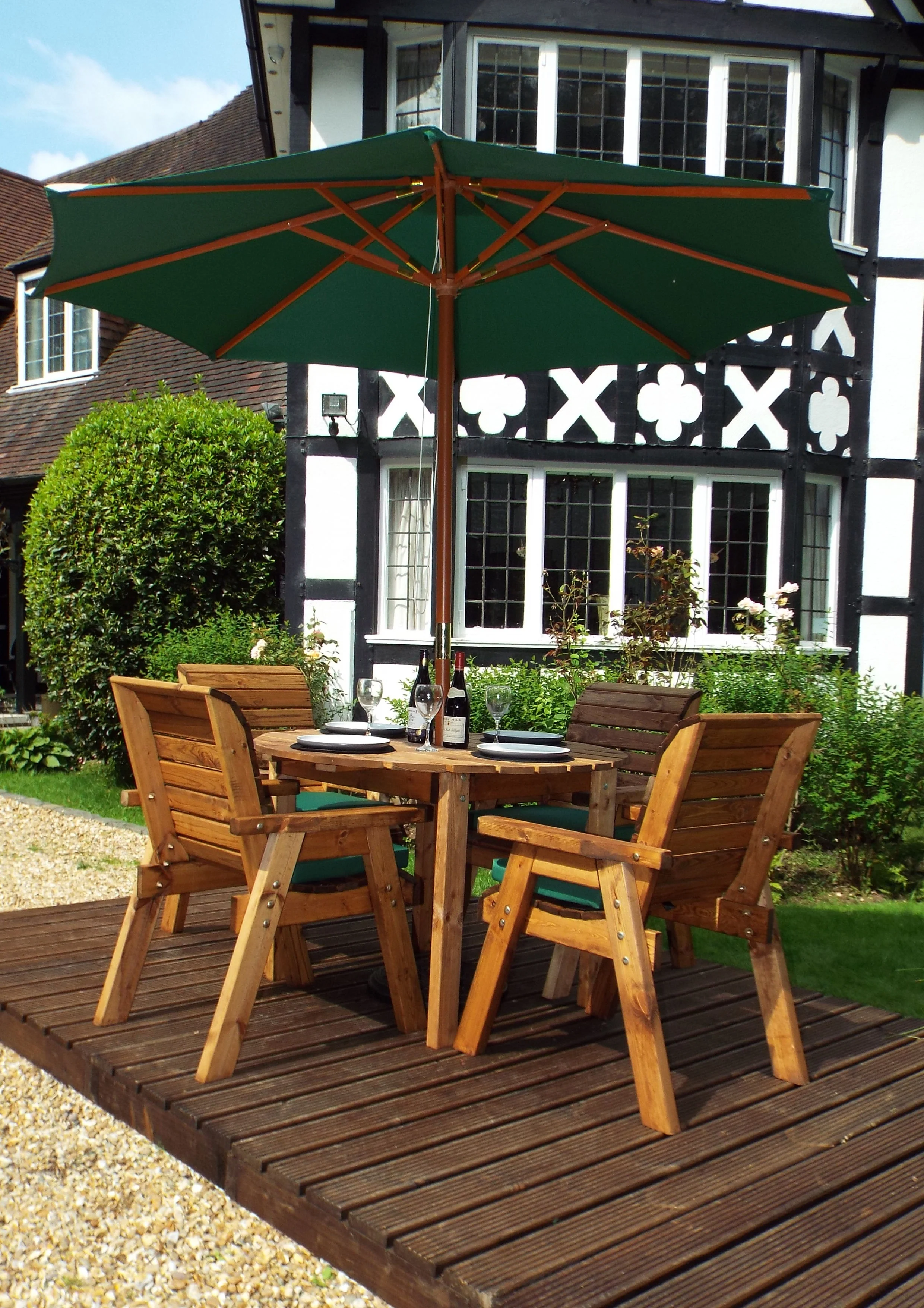 HB09 - Four Seater Circular Table Set - Image 3
