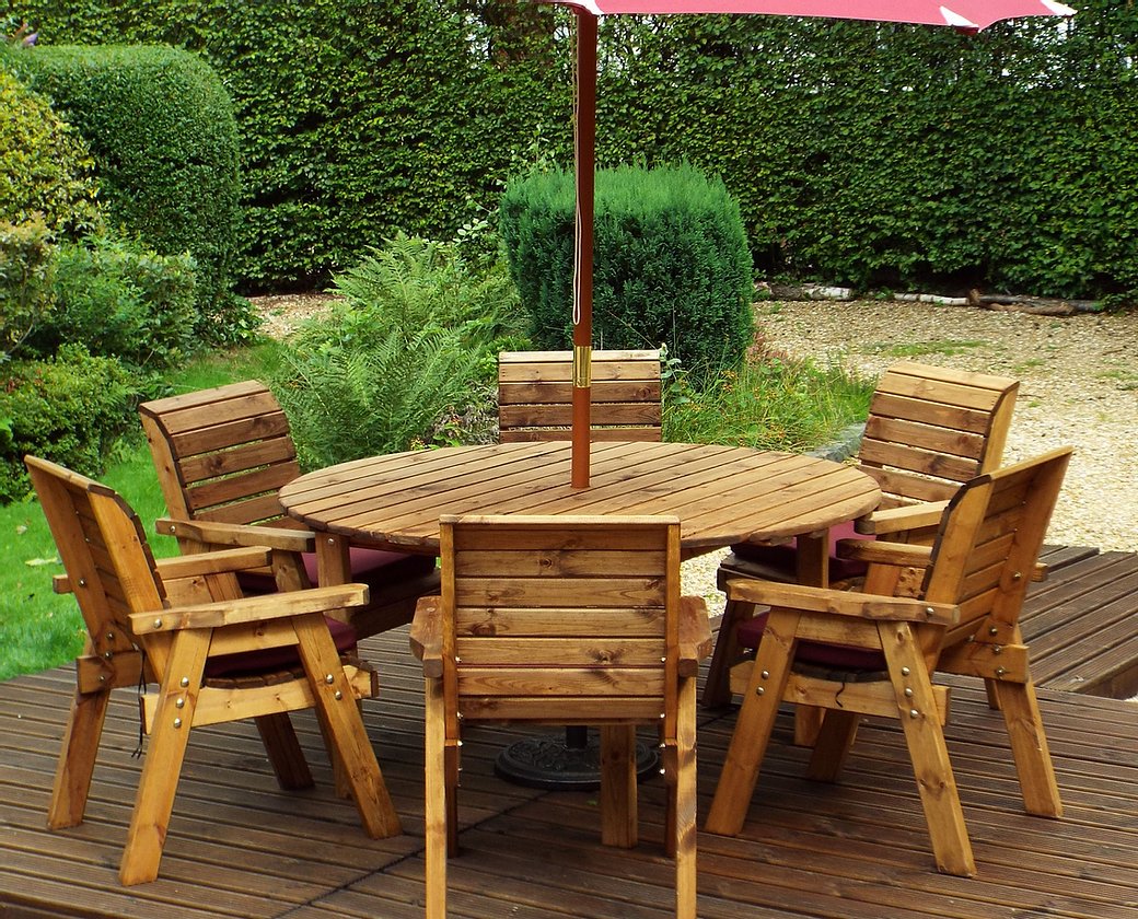 HB10 - Six Seater Circular Table Set - Image 4