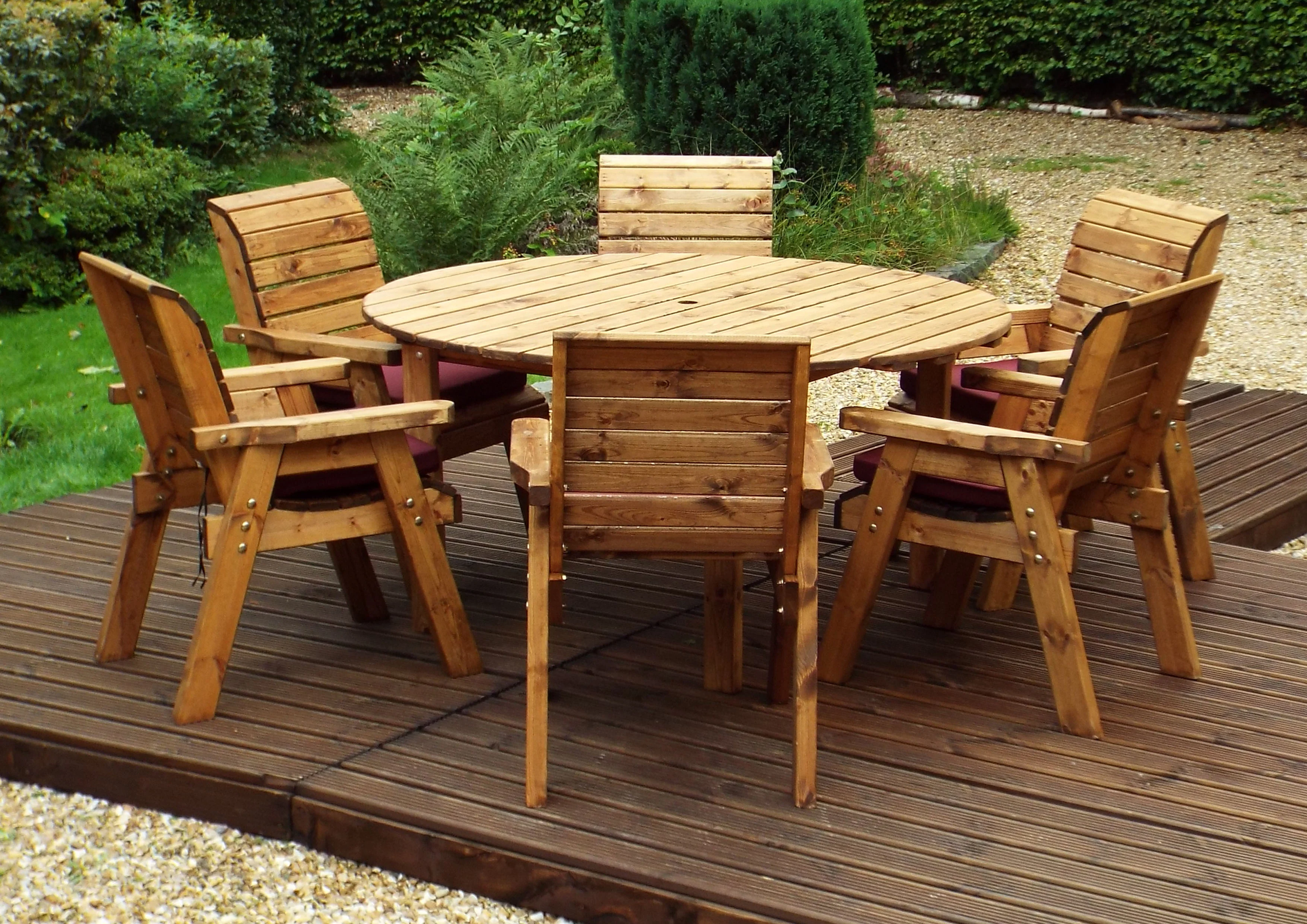HB10 - Six Seater Circular Table Set - Image 5