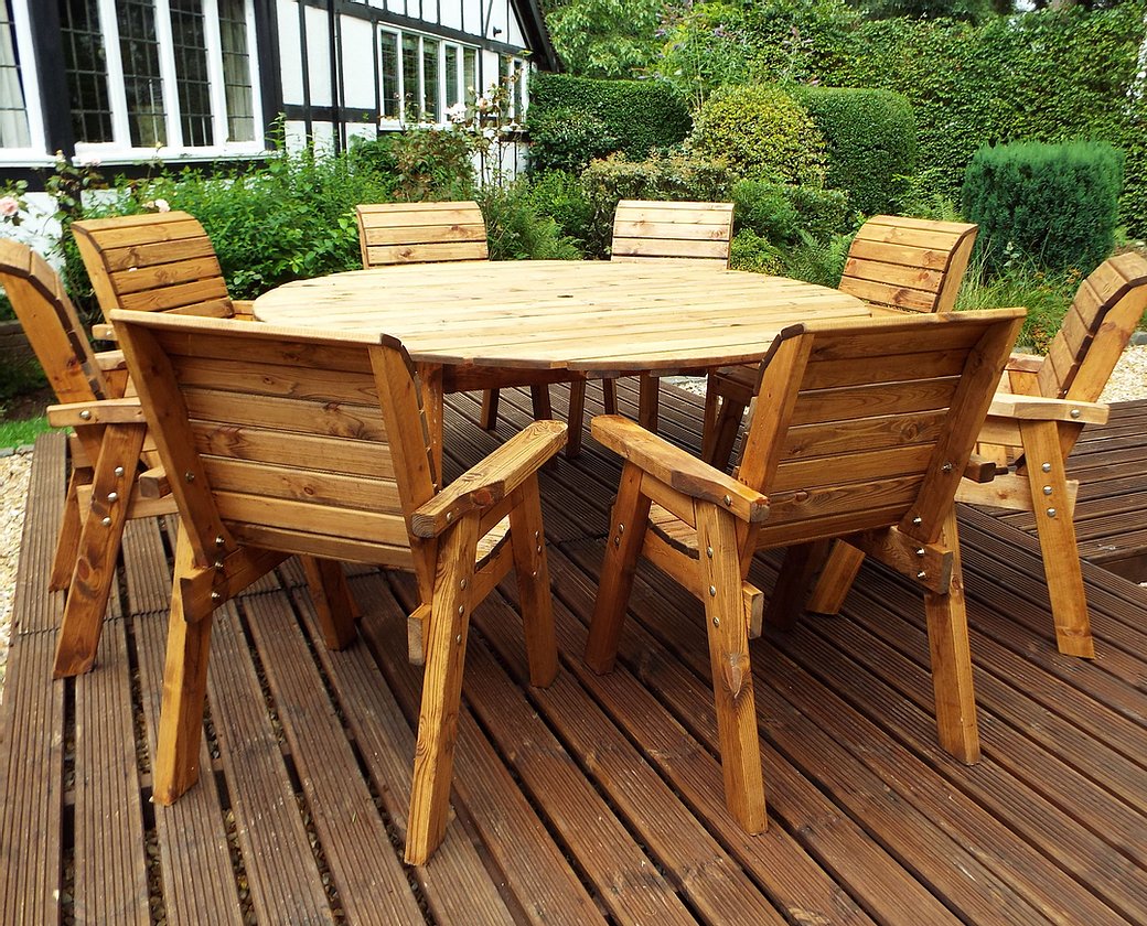 HB11 - Eight Seater Circular Table Set - Image 3