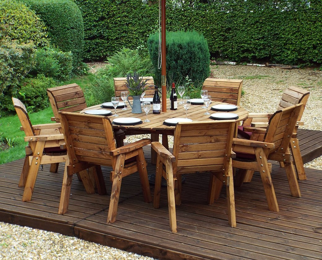 HB11 - Eight Seater Circular Table Set - Image 5