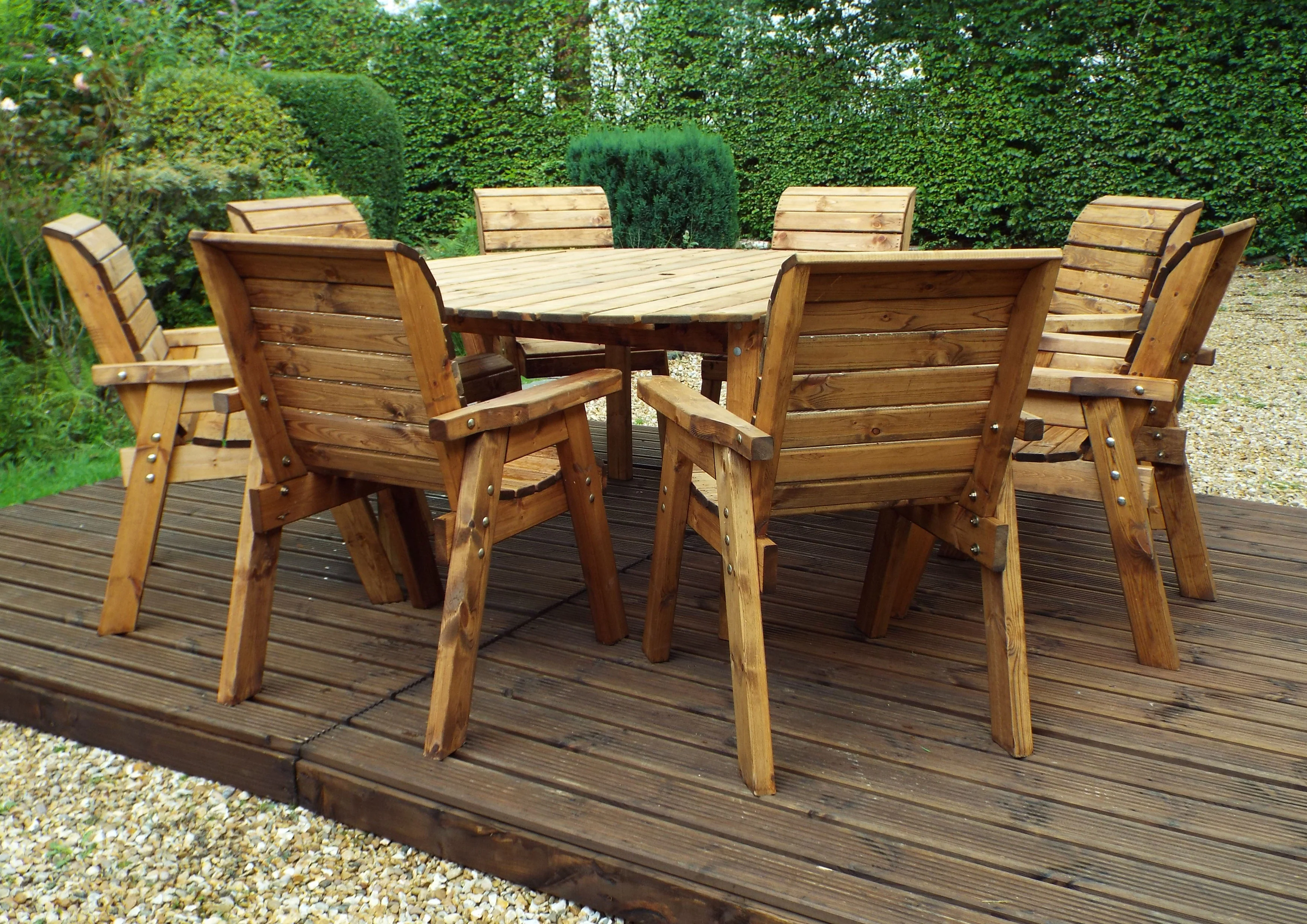 HB11 - Eight Seater Circular Table Set - Image 7