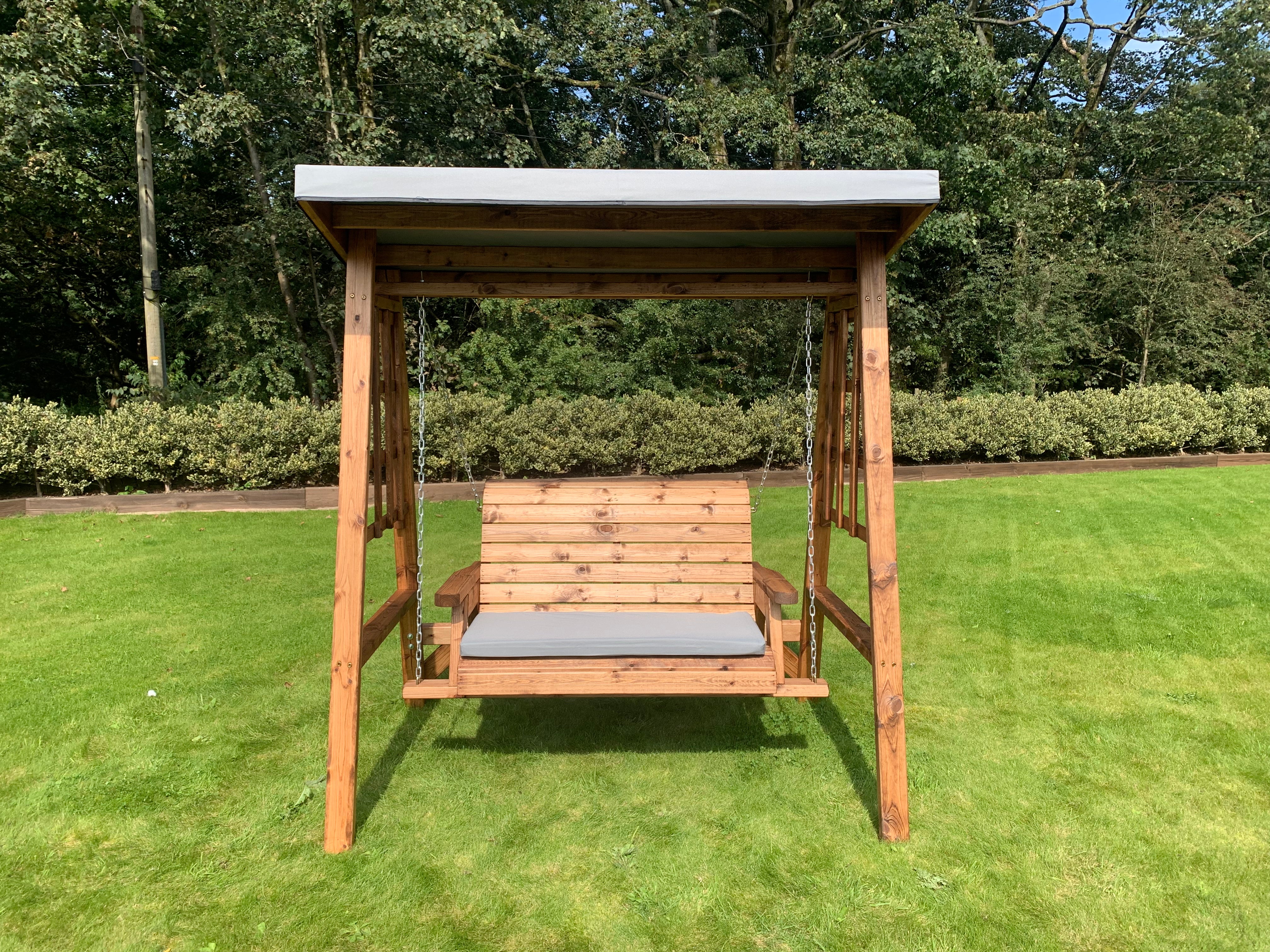 HB133GR - Dorset Two Seater Swing Grey - Image 6