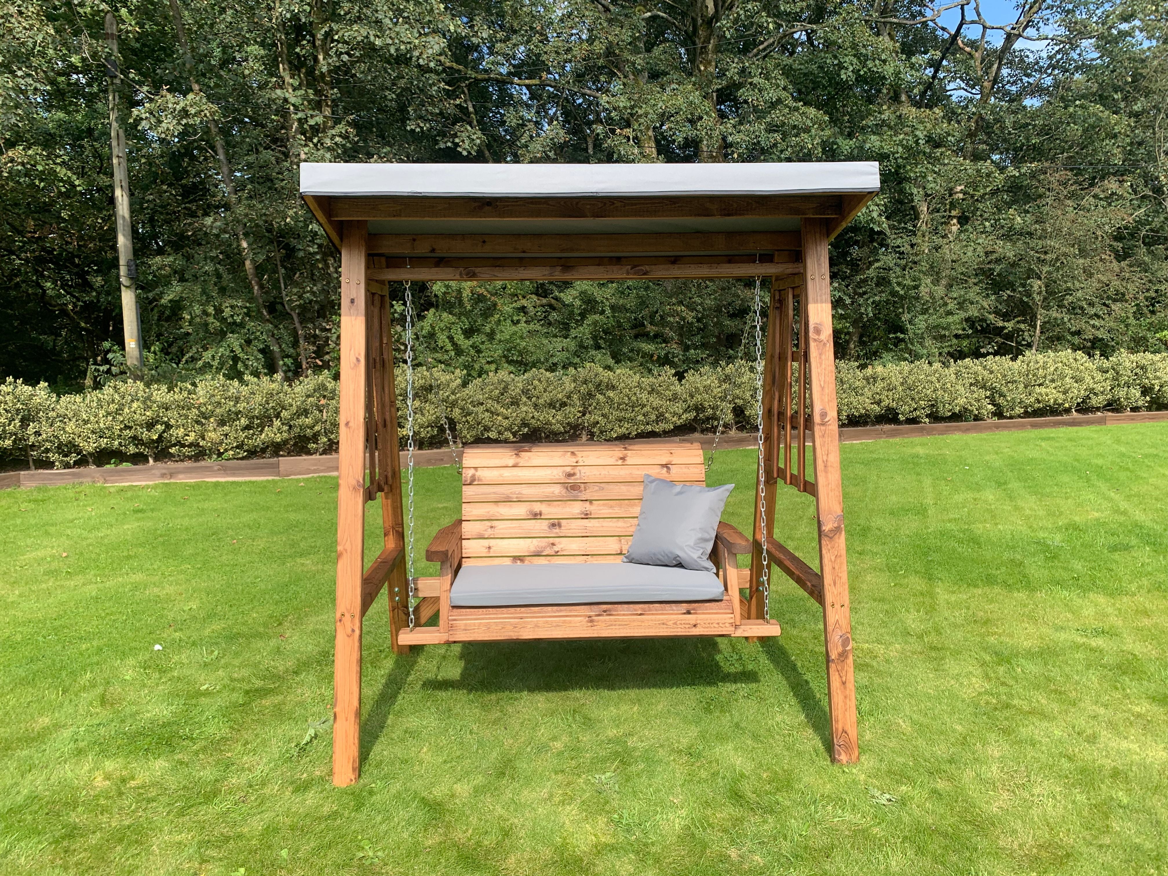 HB133GR - Dorset Two Seater Swing Grey - Image 9