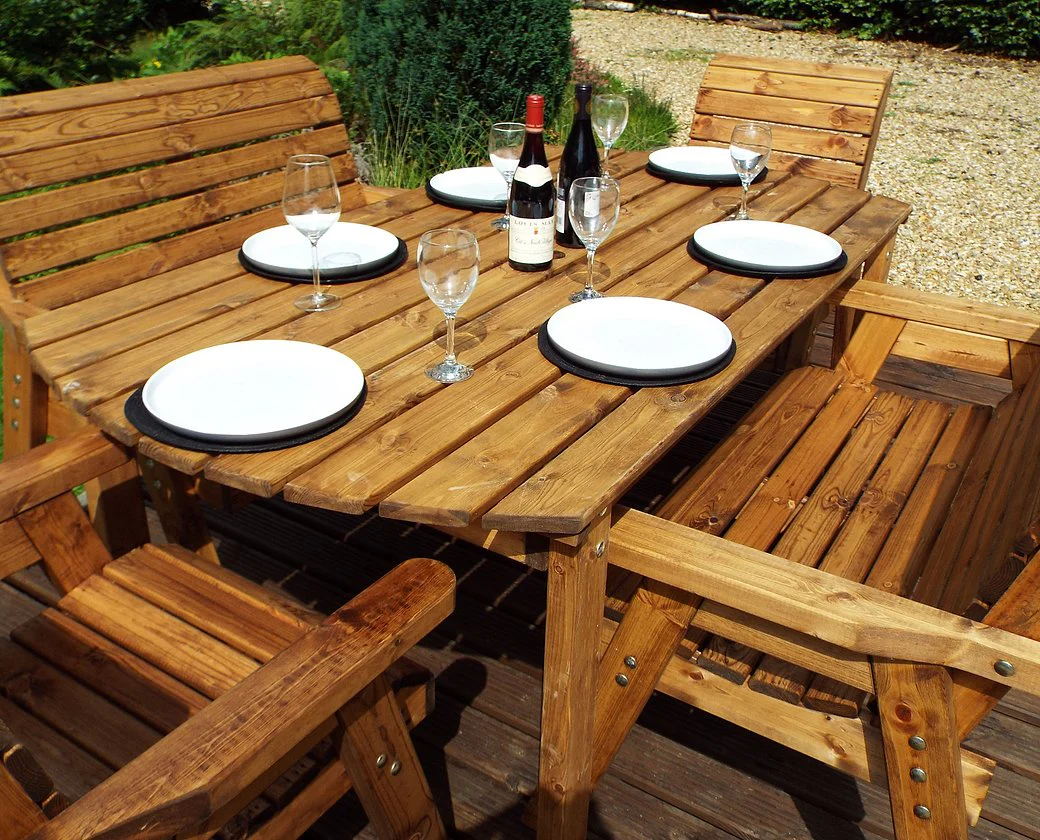 HB14 - Six Seater Rectangular Table Set - Image 5