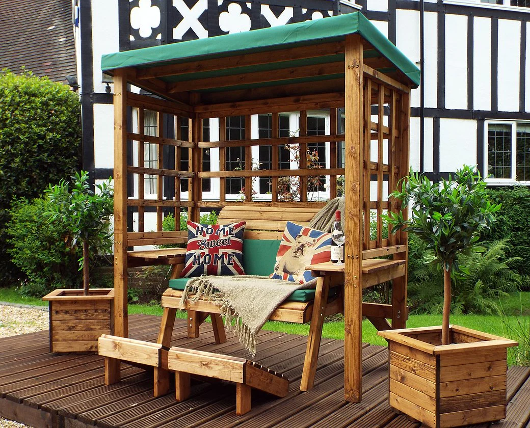 HB144G - Wentworth Two Seater Arbour Green - Image 3
