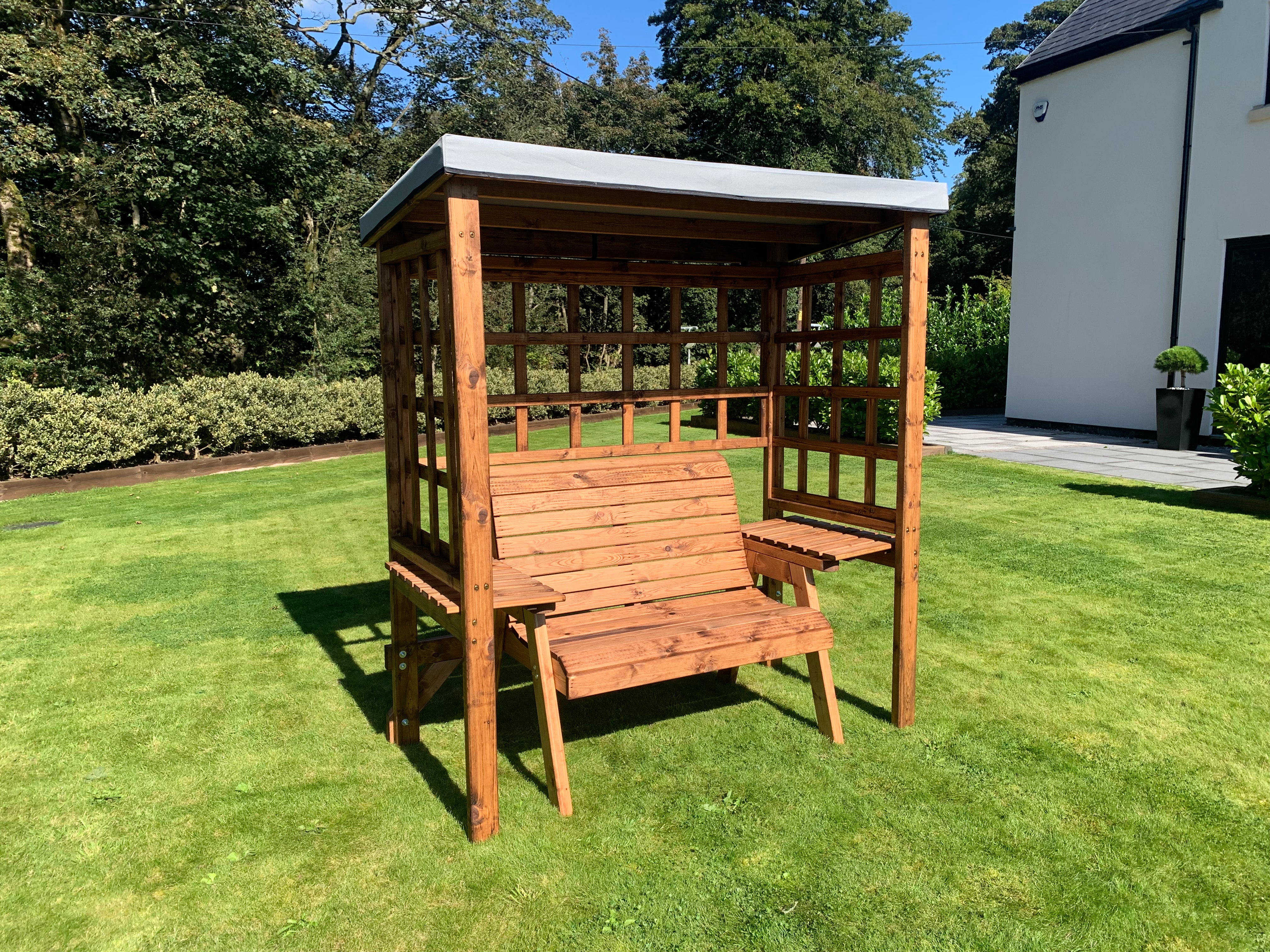 HB144GR - Wentworth Two Seater Arbour Grey - Image 2