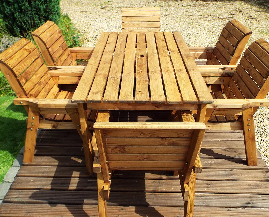 HB15 - Six Seater Rectangular Table Set - Image 3