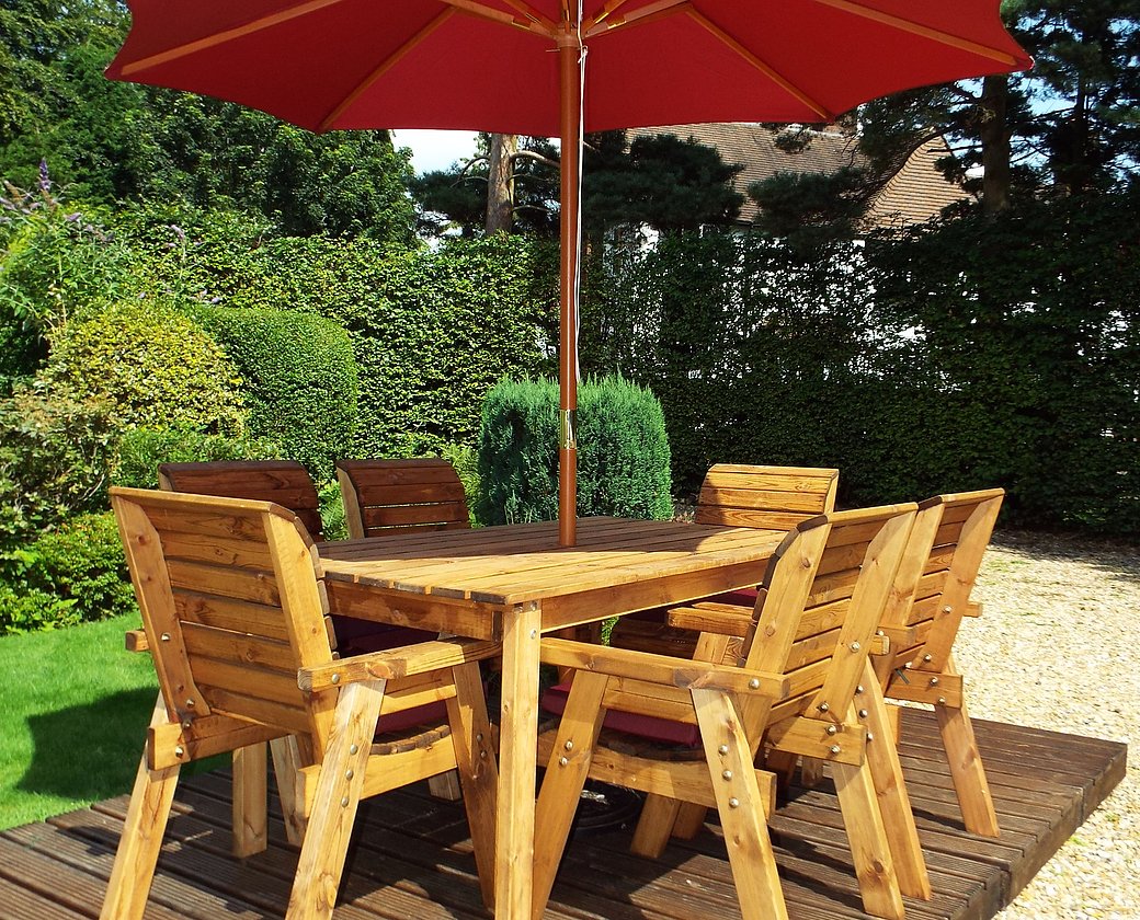 HB15 - Six Seater Rectangular Table Set - Image 4