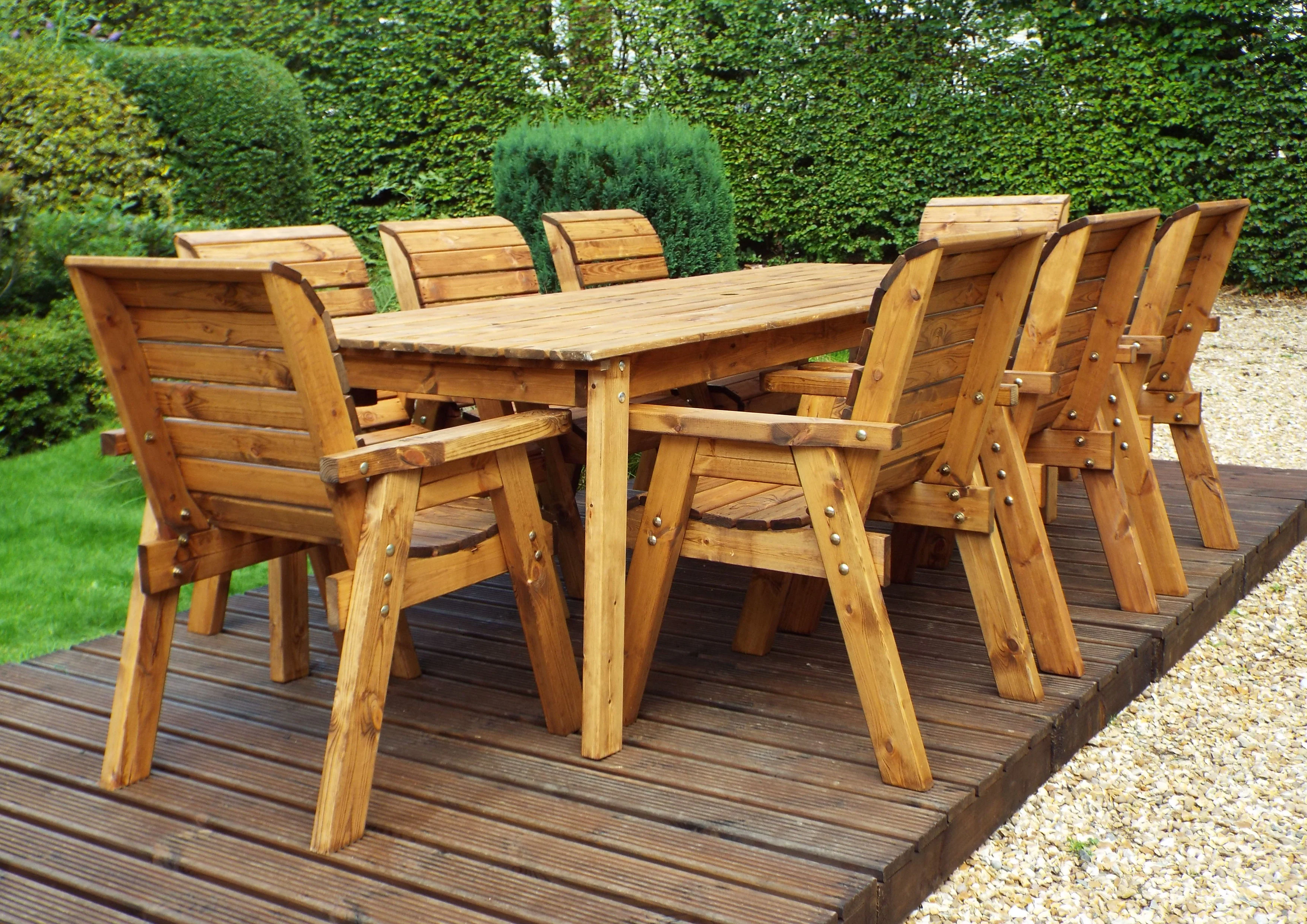 HB17 - Eight Seater Rectangular Table Set - Image 5