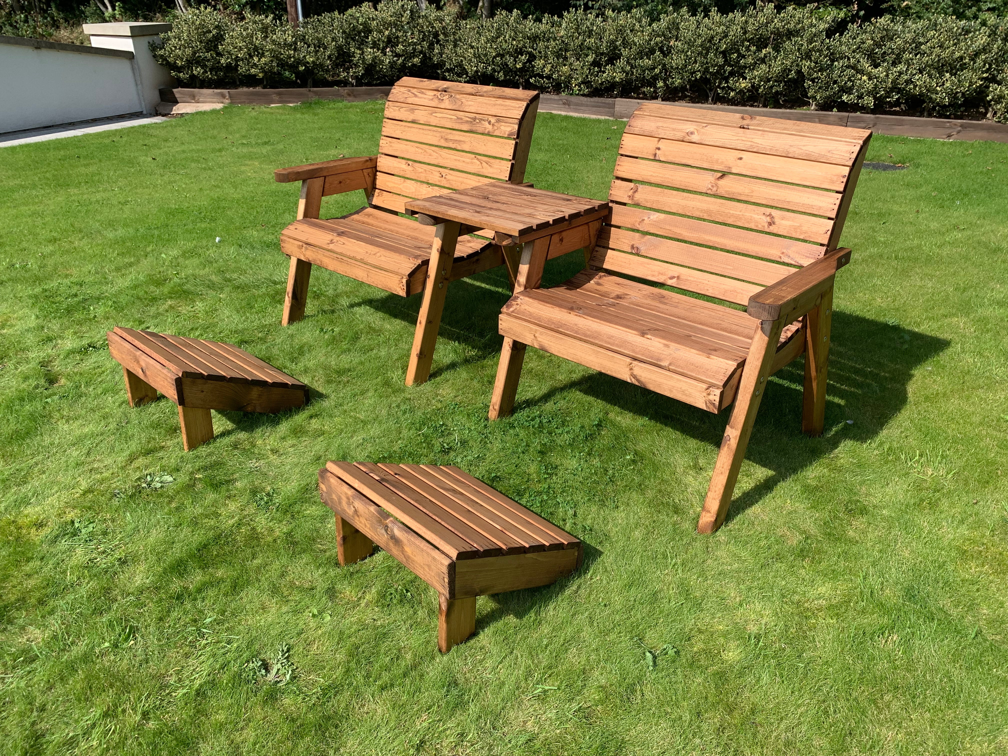 HB185 - Grand Twin Set Straight With Footstools - Image 2
