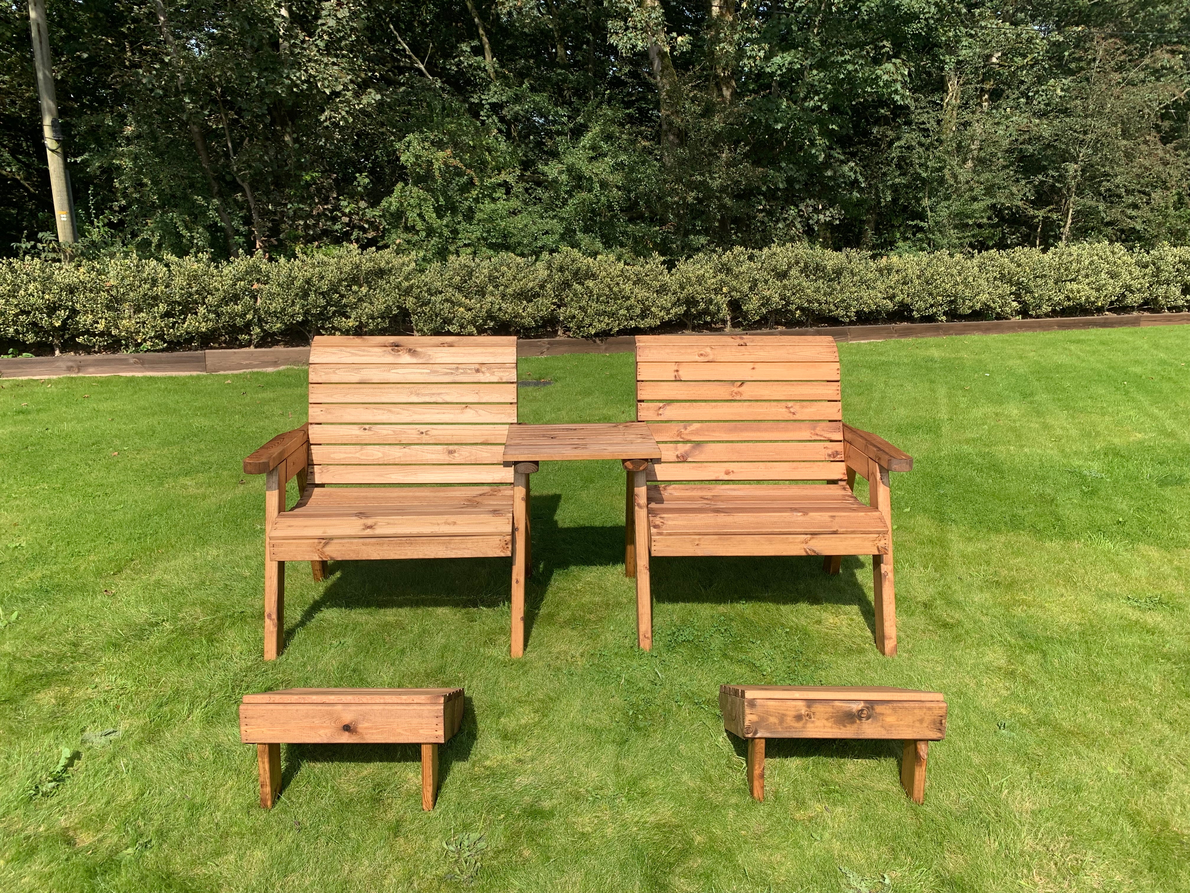 HB185 - Grand Twin Set Straight With Footstools - Image 3