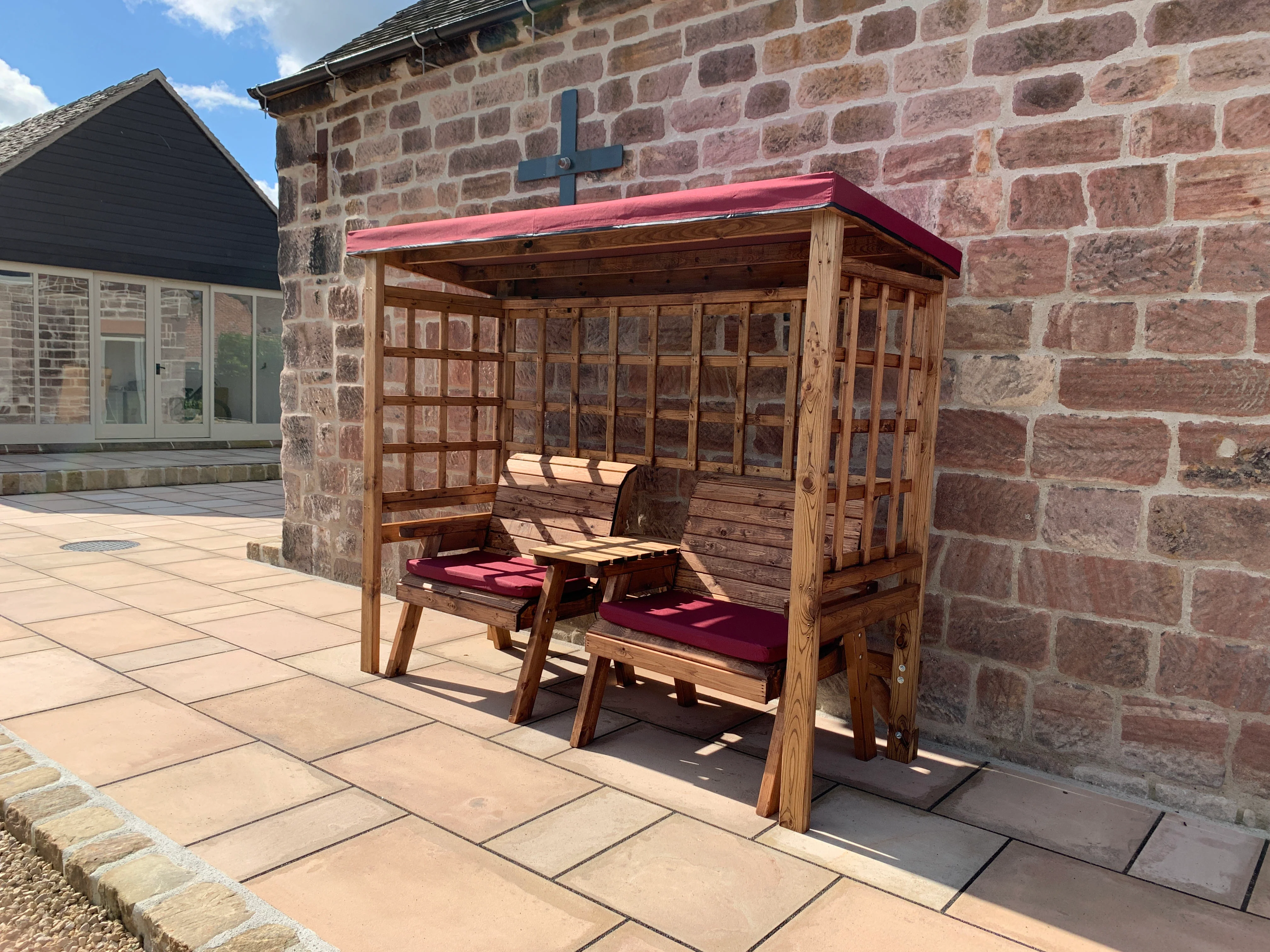 HB222B - Grand Henley Twin Arbour Burgundy - Image 3