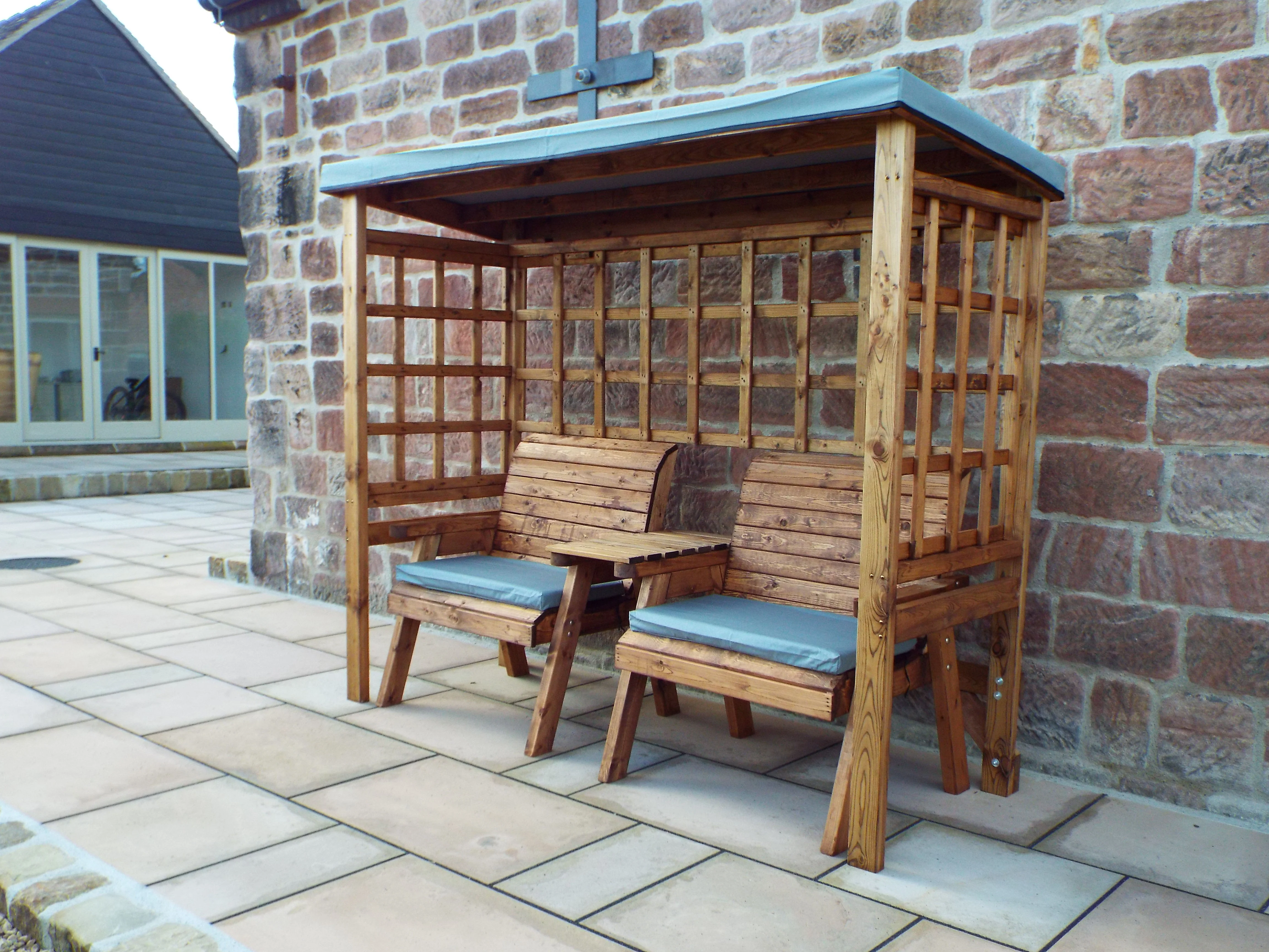 HB222GR - Grand Henley Twin Arbour Grey - Image 3