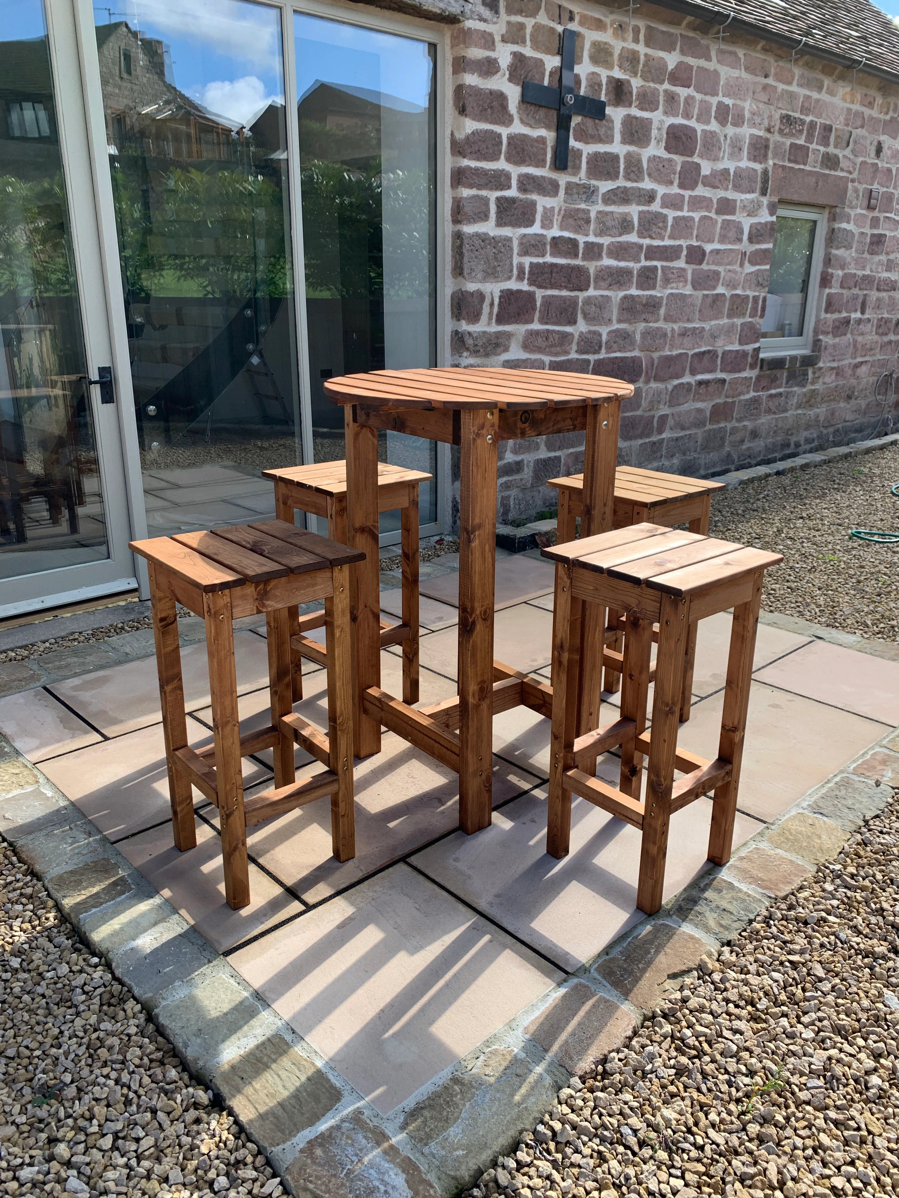 HB224 - Alfresco Bar Set Four Seater - Image 4