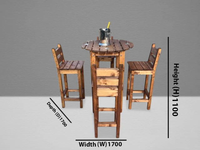 HB229 - Deluxe Alfresco Bar Set Four Seater - Image 8