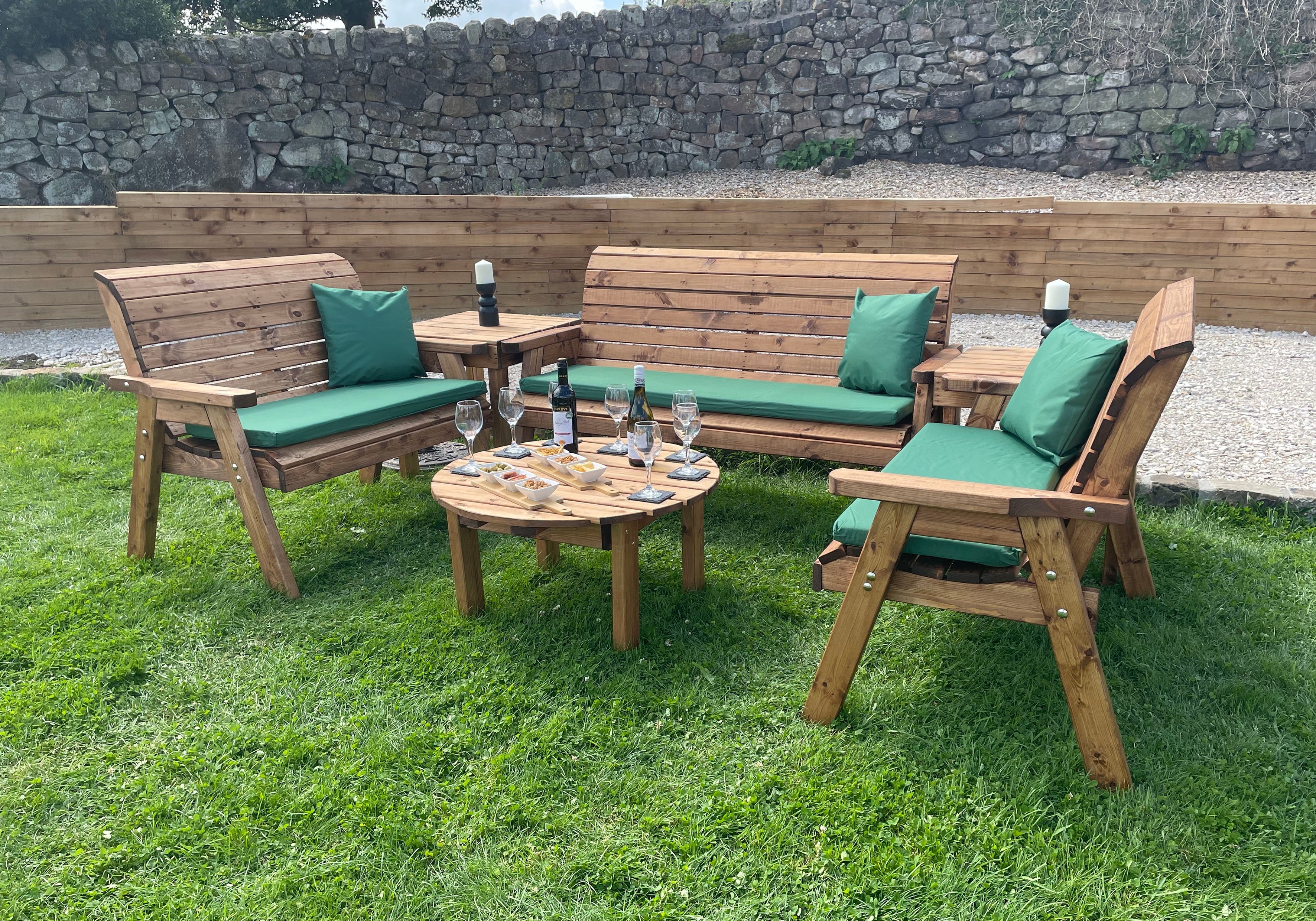 HB246 - Seven Seater Balmoral Deluxe Set With Round Coffee Table - Image 3