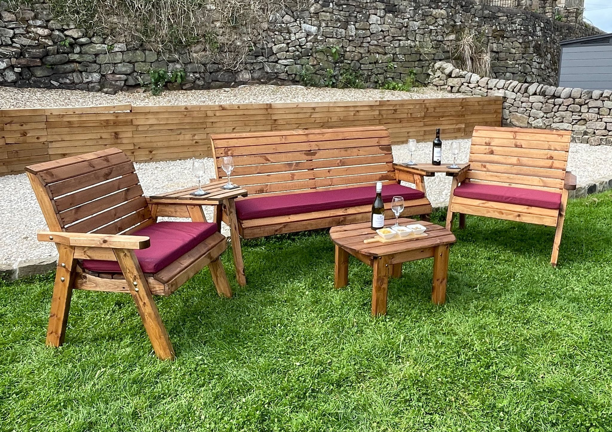 HB262 - Grand Rectangular Five Seater Multi Set - Image 3