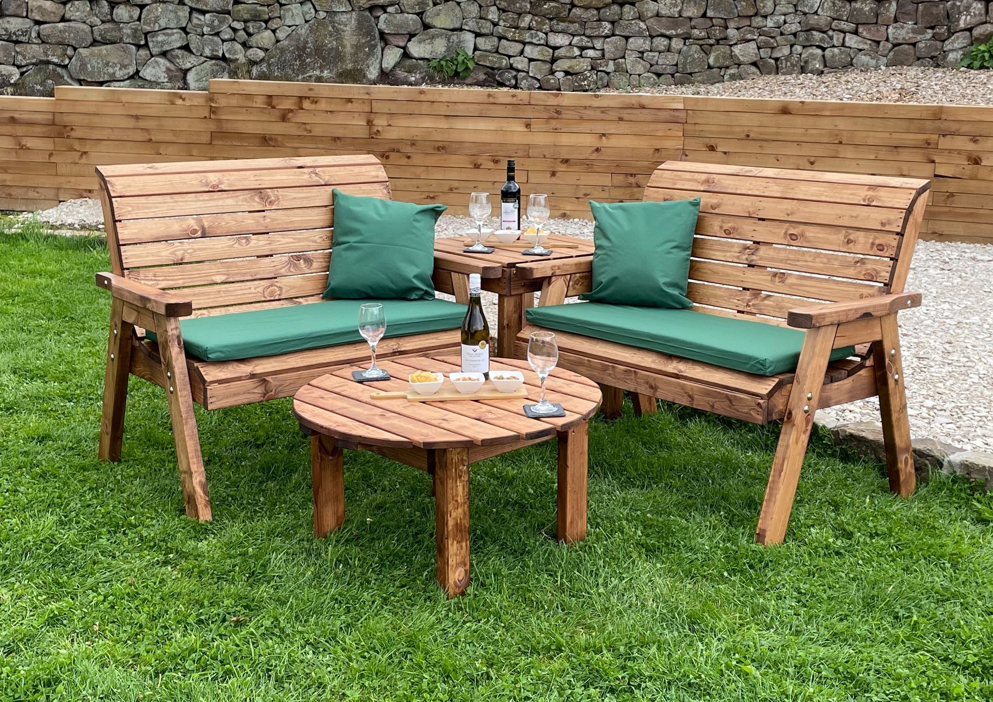 HB266 - Four Seater Balmoral Corner Set With Round Coffee - Image 5