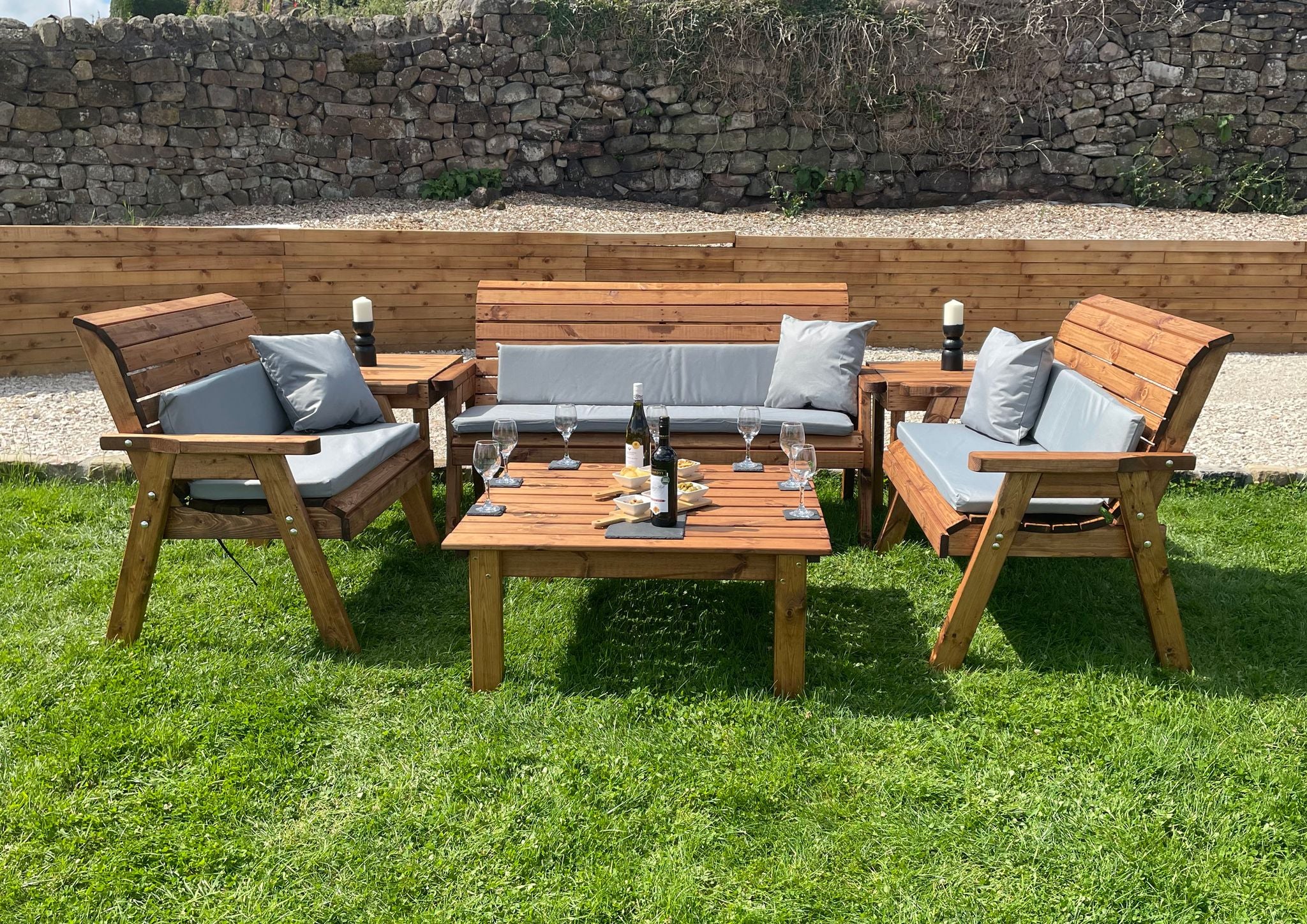 HB270 - Seven Seater Balmoral Deluxe Set With Square Coffee Table - Image 3