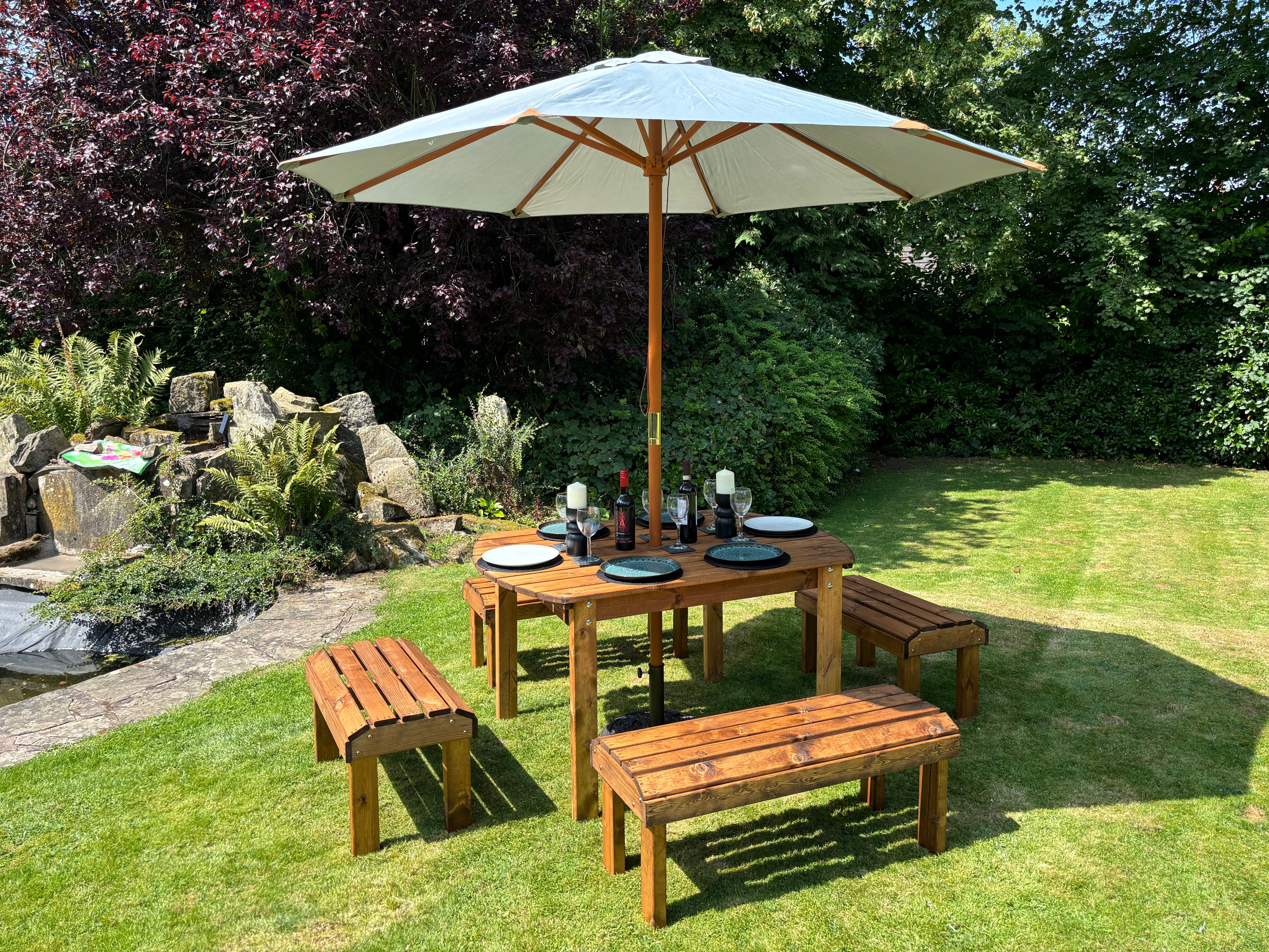 HB297 - Knights Six Seater Rectangular Table Set - Image 3