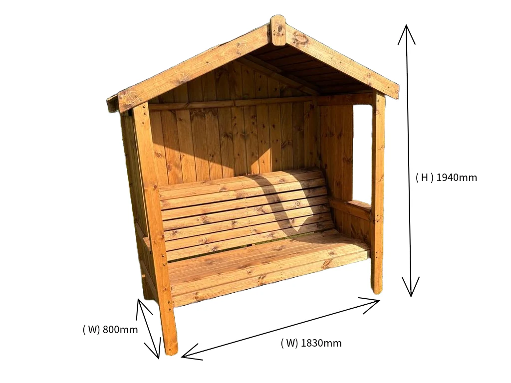 HB322 - Imperial Three Seater Arbour - Image 12