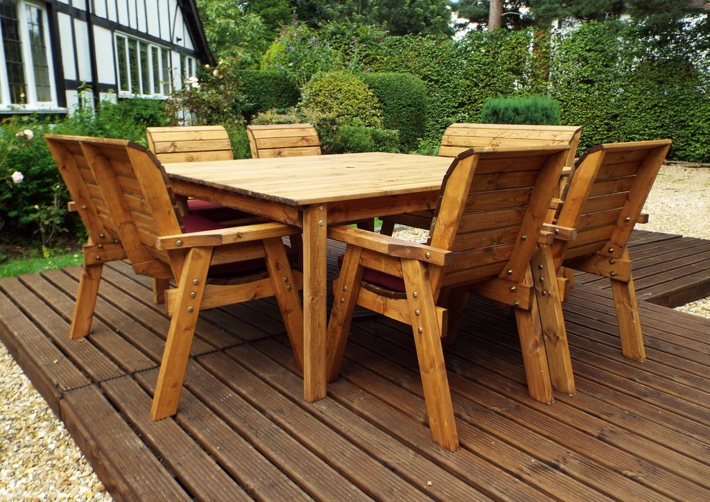 HB44 - Eight Seater Square Table Set - Image 7