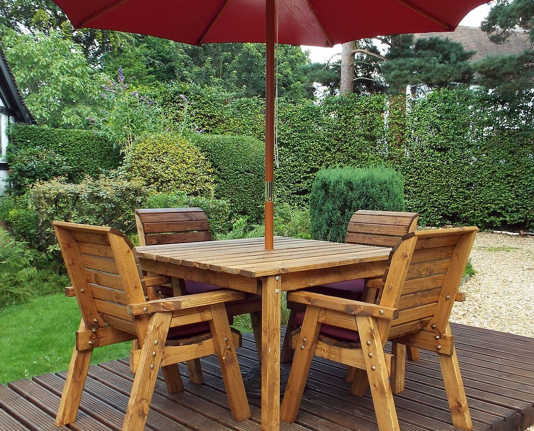 HB57 - Four Seater Square Table Set - Image 4