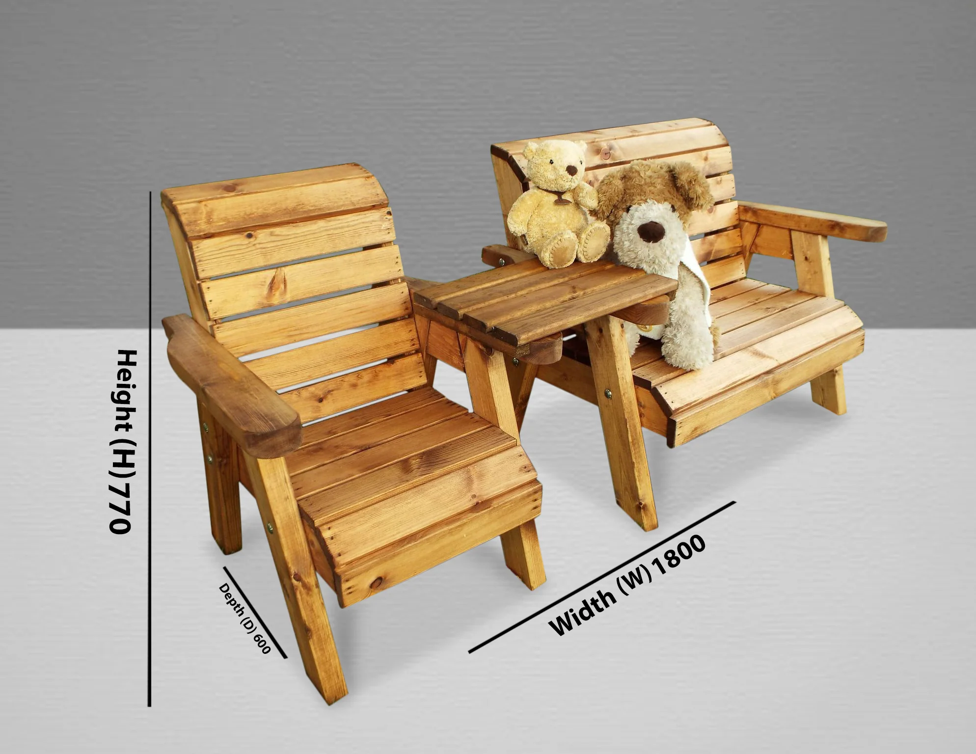 HB75 - Little Fella's 3 Seater Companion Set - Image 2