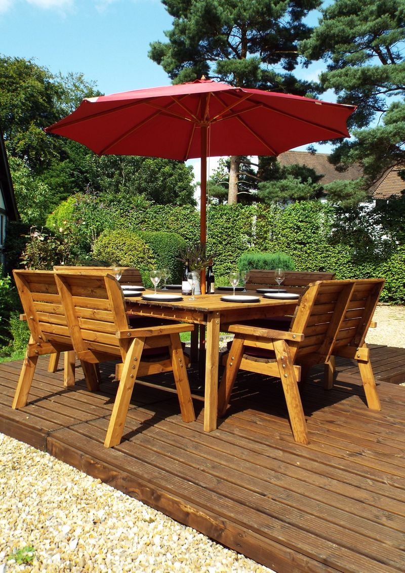 HB81 - Eight Seater Square Table Set - Image 8