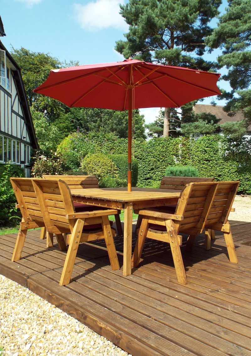 HB81 - Eight Seater Square Table Set - Image 9