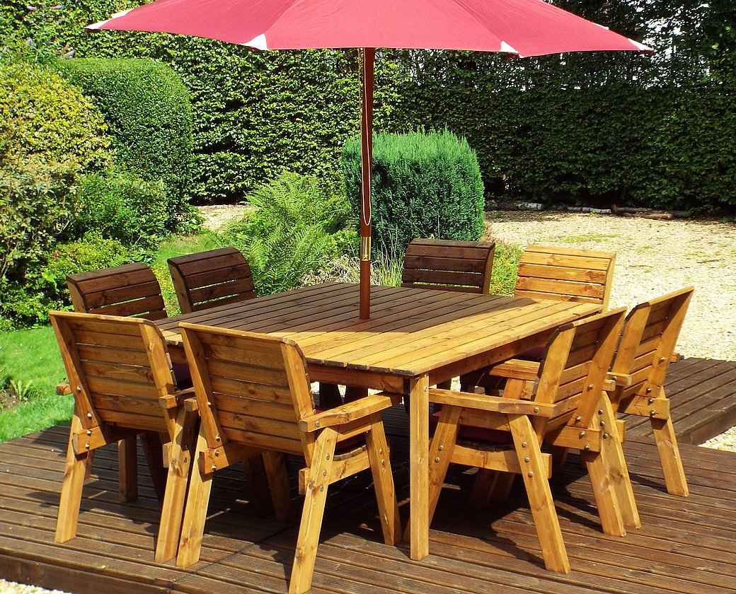 HB82 - Eight Seater Square Table Set - Image 4