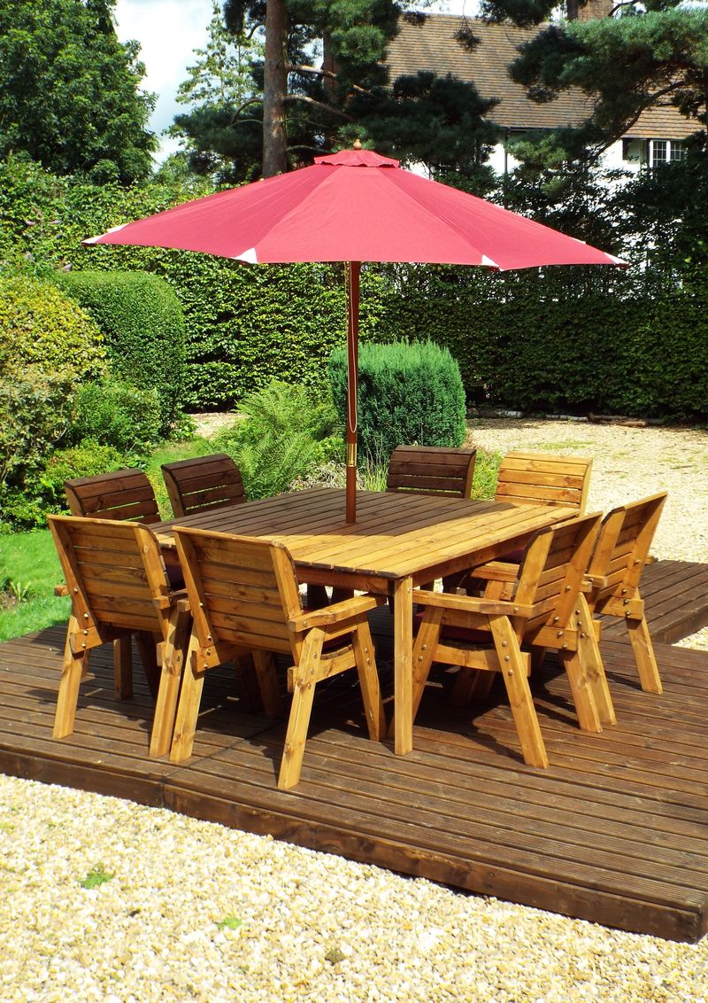 HB82 - Eight Seater Square Table Set - Image 6
