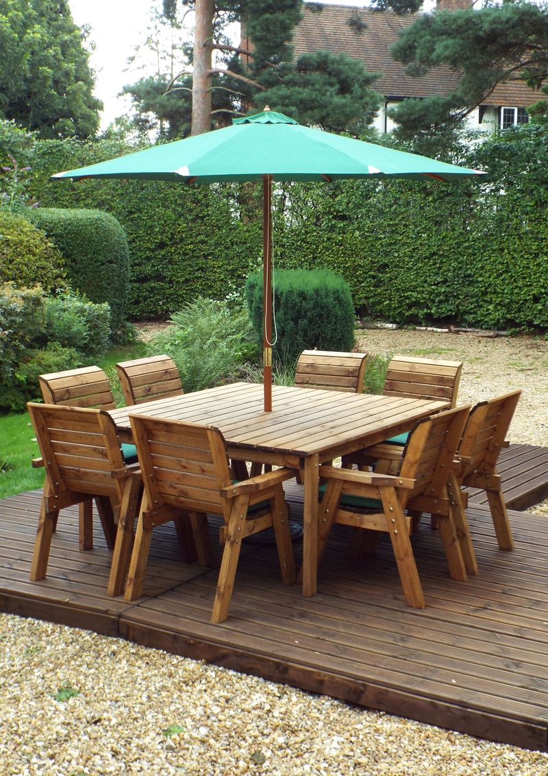 HB82 - Eight Seater Square Table Set - Image 8