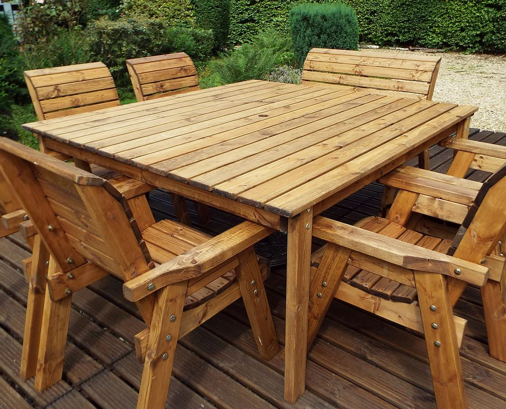 HB83 - Eight Seater Square Table Set - Image 4