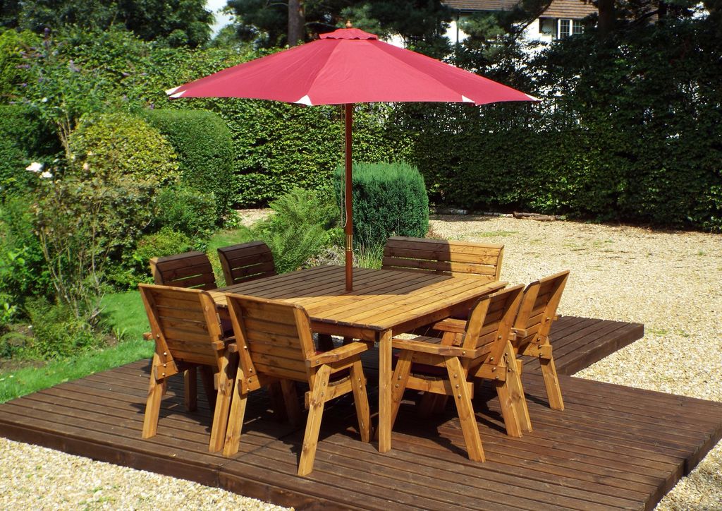 HB83 - Eight Seater Square Table Set - Image 5