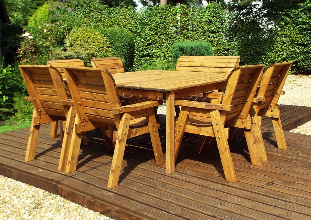 HB83 - Eight Seater Square Table Set - Image 7